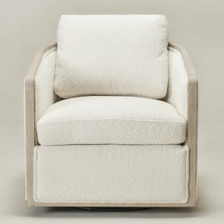 Boucle Fabric Upholstered Swivel Barrel Chair