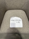 Light Gray Poly Blend Boucle Upholstered Swivel Barrel Chair