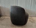 Dark Grey Poly Blend Boucle Fabric Upholstered Swivel Armchair
