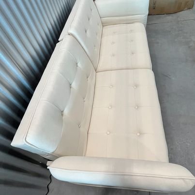 67 in. Width Beige Linen Sofa Bed, Futon