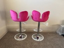 Modern Petal Design Barstools with Backs (Set of 2))