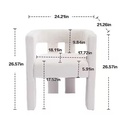 Contemporary Designed Polyester Fabric Upholstered Chair