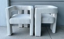 Contemporary Designed Polyester Fabric Upholstered Chair