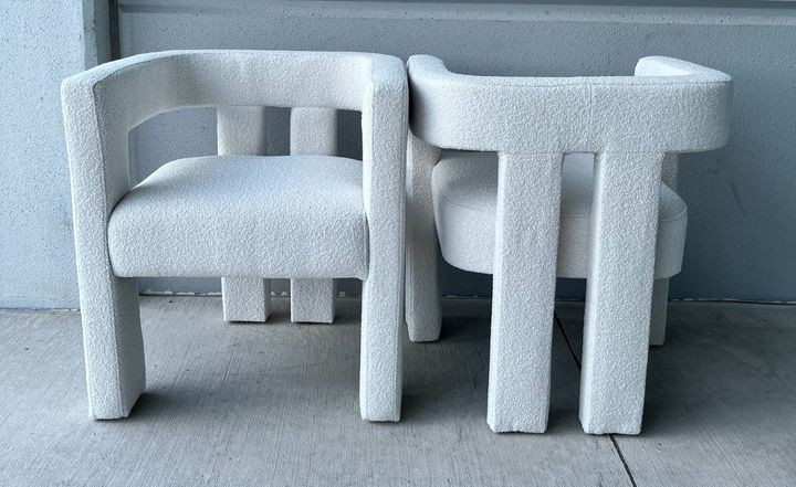 Contemporary Designed Polyester Fabric Upholstered Chair