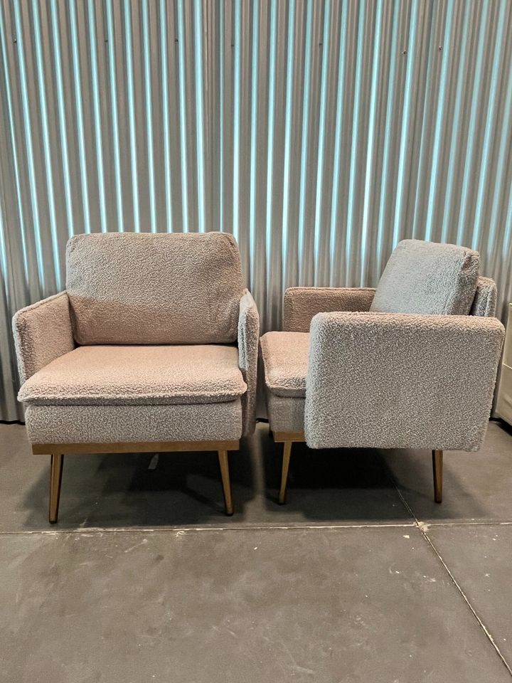 Modern Plush Upholstered Accent Chair