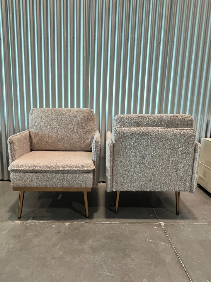 Modern Plush Upholstered Accent Chair