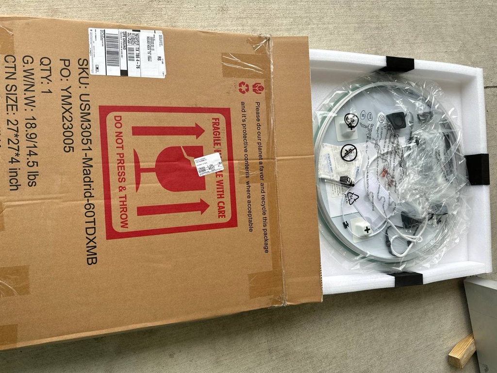 Round Bluetooth Speaker Mirror