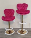 Counter Height Adjustable BarStools with Velvet Tufted Upholstered