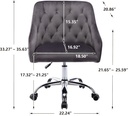 Velvet Home Office Desk Chair 360° Swivel