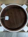 Kingcraft Walnut Large Ottoman Tray (Round)