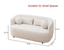 68" Boucle Upholstered Loveseat Sofa