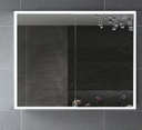 30 in. W x 24 in. H Rectangular Silver Aluminum Recessed or Surface Mount Medicine Cabinet with Mirror