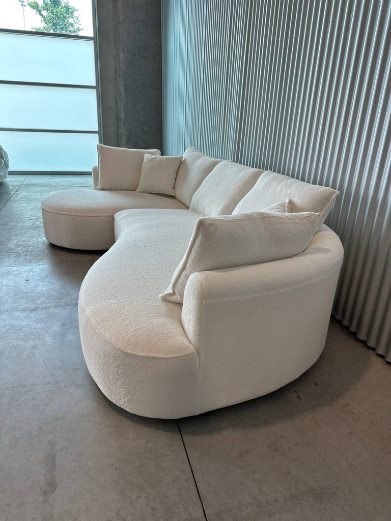 Cloud Curved Sofa Right-Facing Deap Seat
