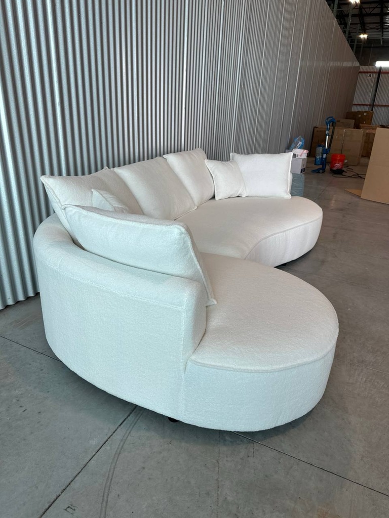 Cloud Curved Sofa Right-Facing Deap Seat