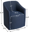 Rolling Dining Armchair