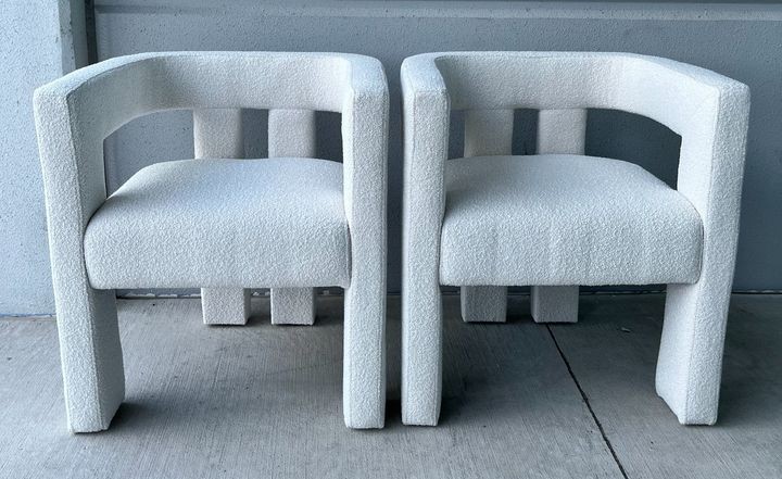 Contemporary Designed Polyester Fabric Upholstered Chair