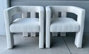 Contemporary Designed Polyester Fabric Upholstered Chair
