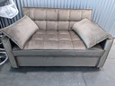 Velvet Full Size Tufted Pull Out Sofa Bed