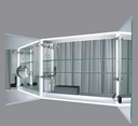 30 in. W x 24 in. H Rectangular Silver Aluminum Recessed or Surface Mount Medicine Cabinet with Mirror