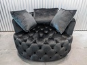 43in Velvet Swivel Accent Chair Barrel Chair