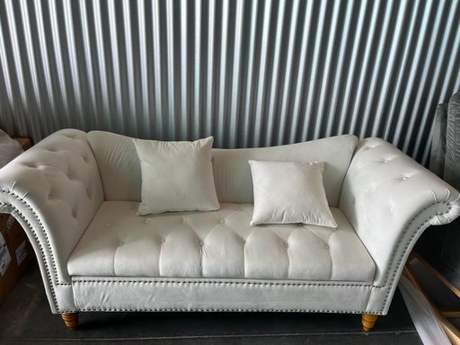 70.86 Velvet Rolled Arm Ottoman Sofa With Storage Seat