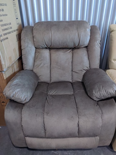 [BSC089-CM] Brown Fabric 35in Wide Recliners Powered Lift Chair