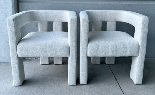 Contemporary Designed Polyester Fabric Upholstered Chair